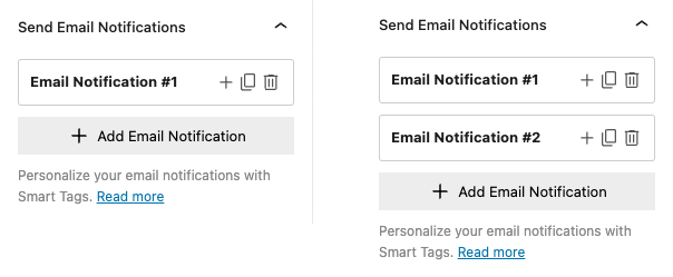 WordPress popup forms with multiple email notifications